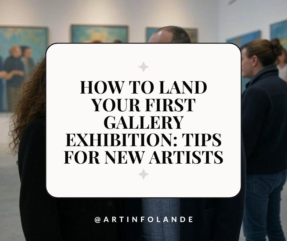 How to Land Your First Gallery Exhibition Tips for New Artists