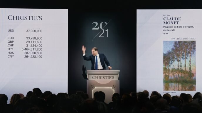 Christie’s Nets $489M in Cautious Art Market