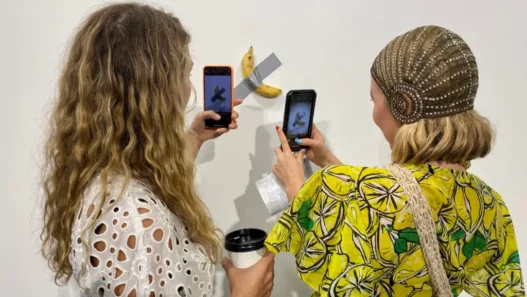 A Bite Out of Controversy: The Latest Twist in Cattelan’s Comedian Saga
