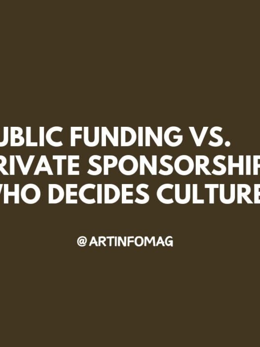 Public Funding vs. Private Sponsorship Who Decides Culture