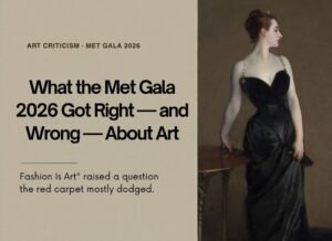 What the Met Gala 2026 Got Right and Wrong About Art